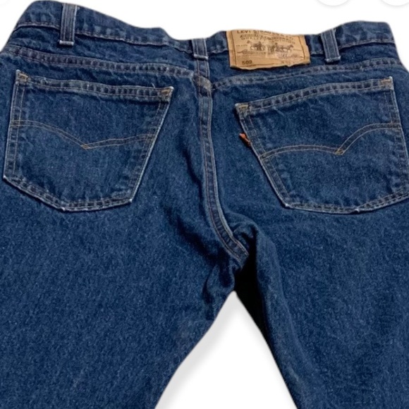 Vintage Mens Levis Orange Tab 509 Medium Wash Denim Blue Jeans Dungarees 33"x32" - Picture 2 of 6